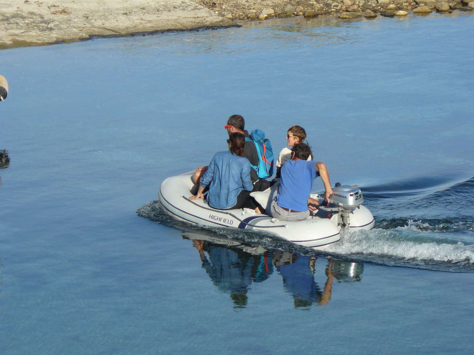 Arrivée des copains sur Asinara