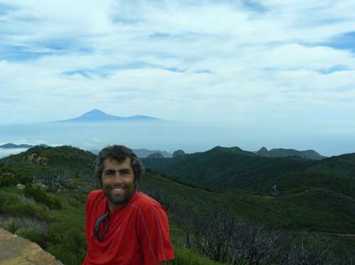 en fond, le Teide de Tenerife