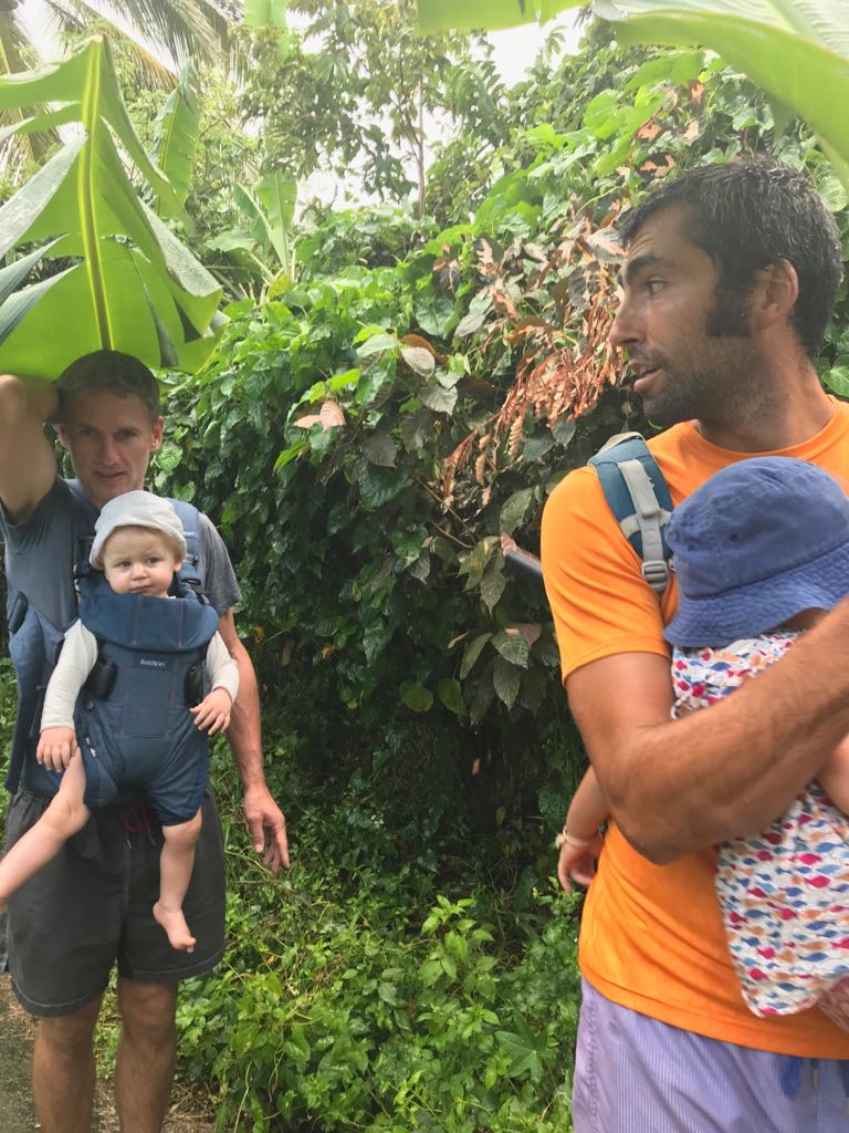 les hommes virils sous leur feuille